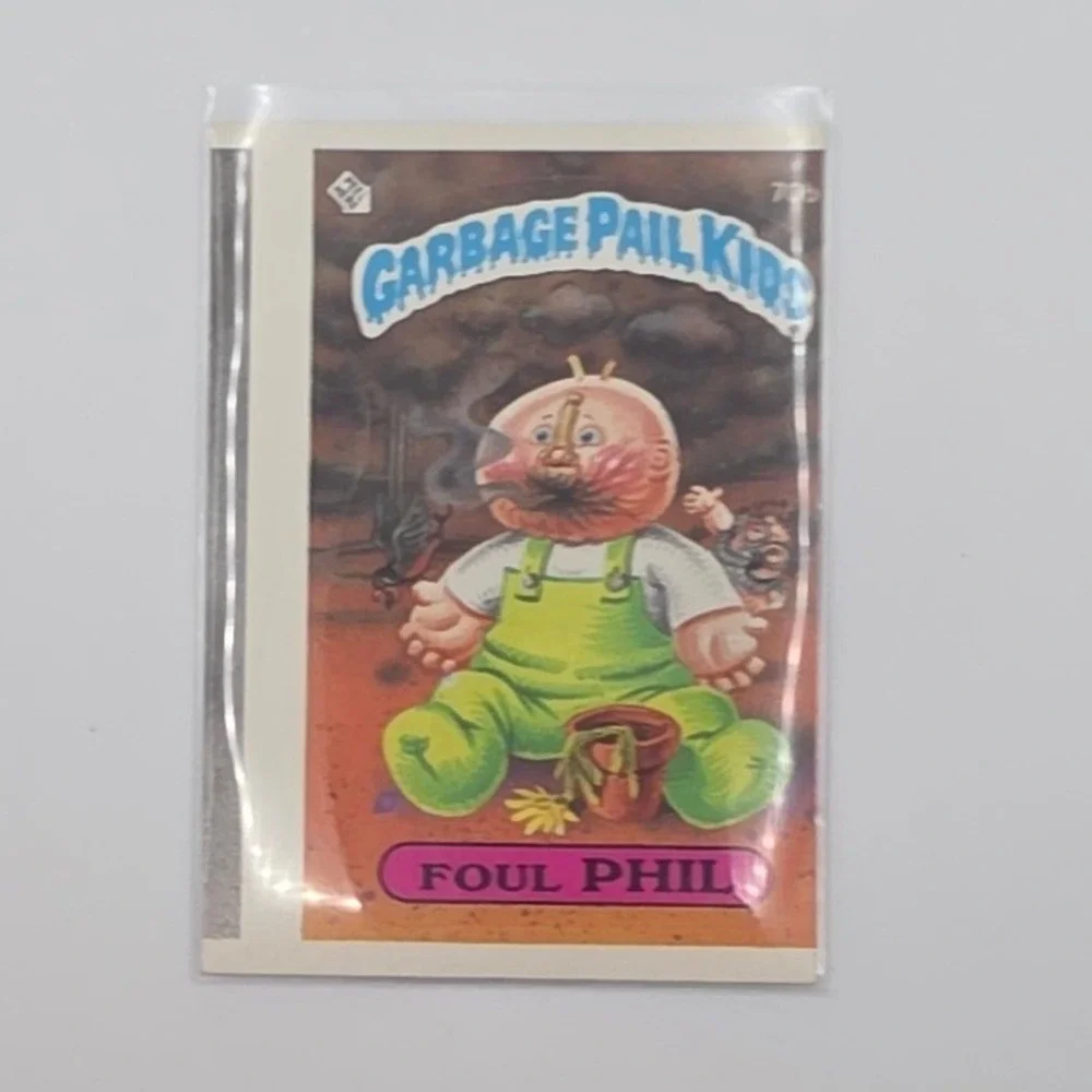 Error Card Miscut Topps Garbage Pail Kids OS2 Foul Phil 70b Multi 1985 Series 2